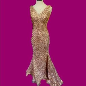 Gold prom dress from last yeaR